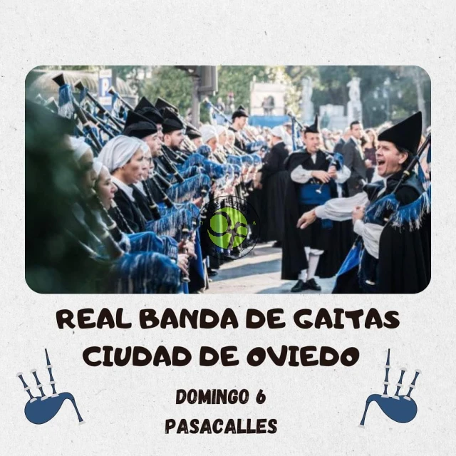 La Real Banda de Gaitas Ciudad de Oviedo visitará Grandas de Salime
