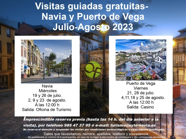 Visitas guiadas a Navia y Puerto de Vega: verano 2023