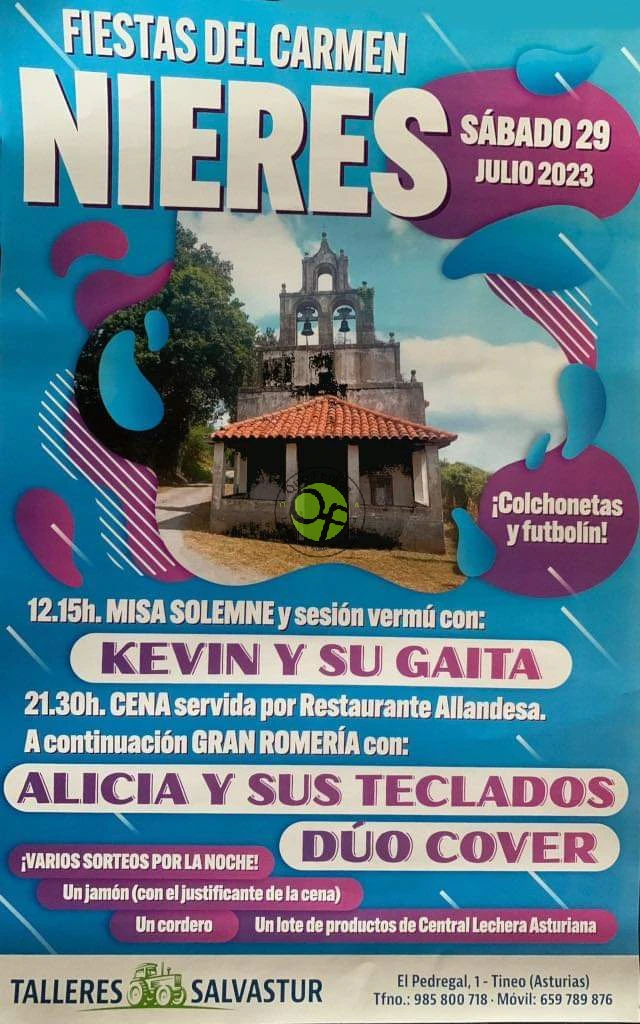 Fiestas del Carmen 2023 en Nieres