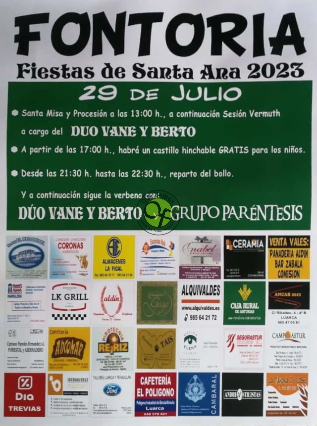 Fiestas de Santa Ana 2023 en Fontoria