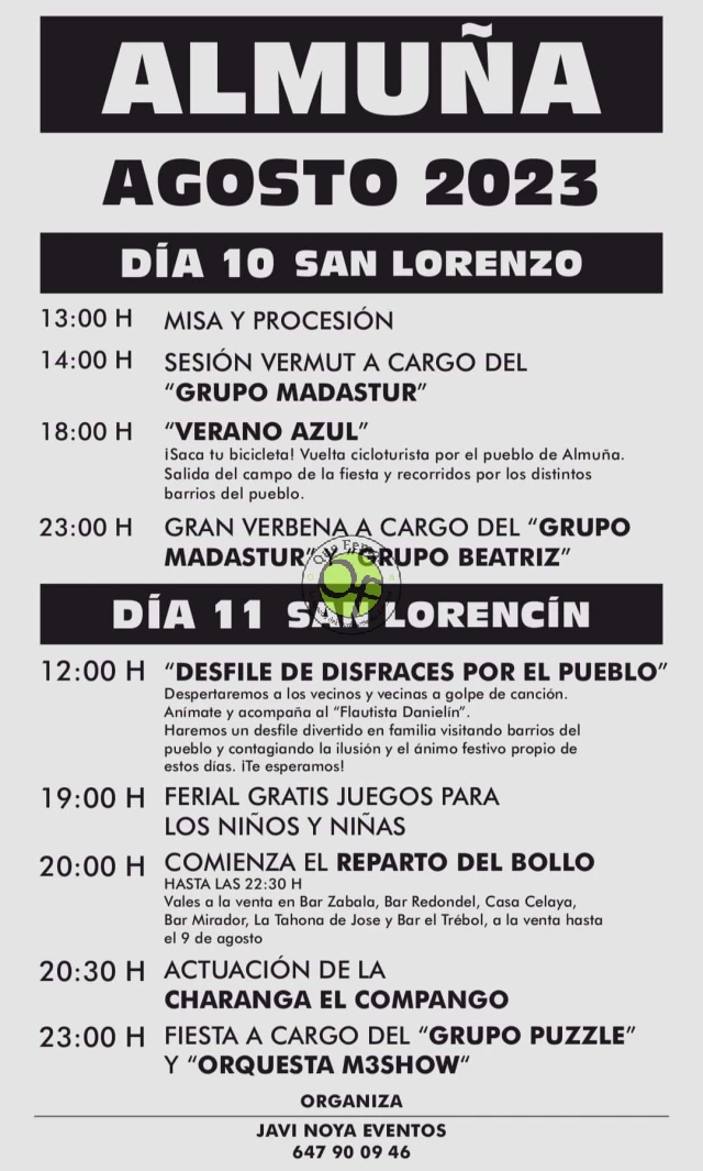 Fiestas de San Lorenzo 2023 en Almuña