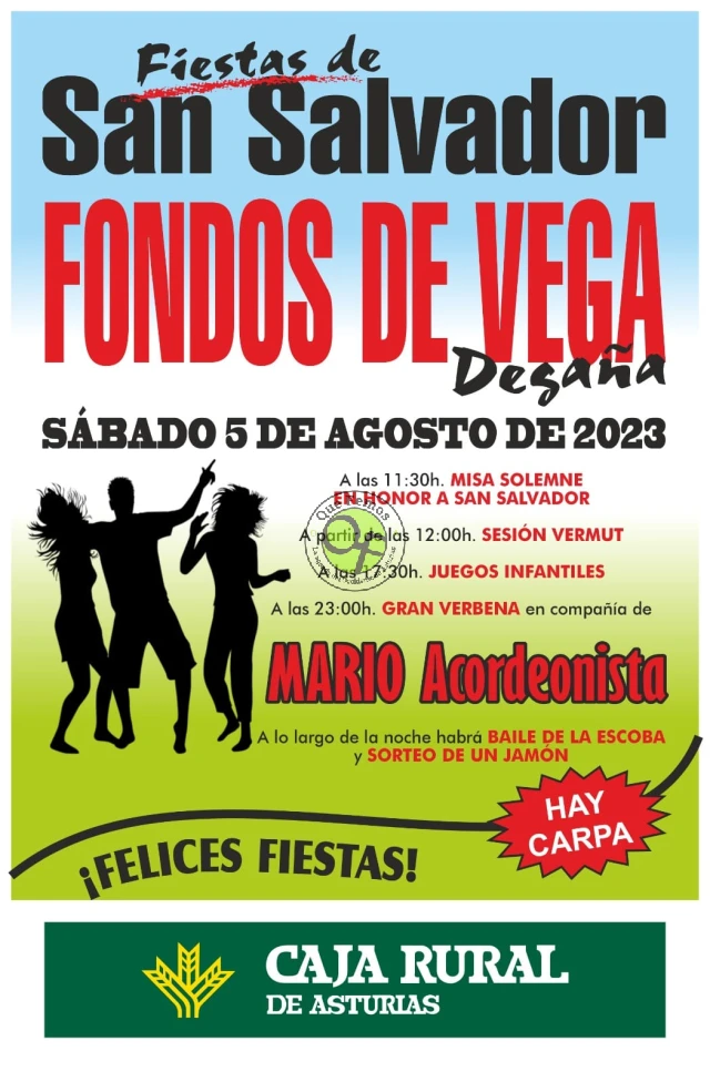 Fiestas de San Salvador 2023 en Fondos de Vega