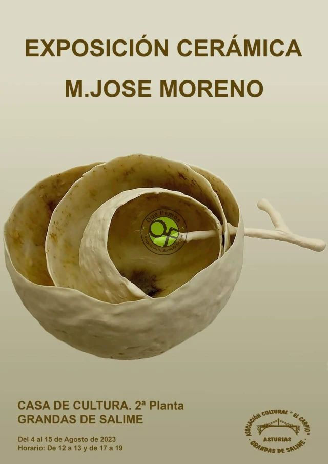 Exposición cerámica de María José Moreno en Grandas de Salime