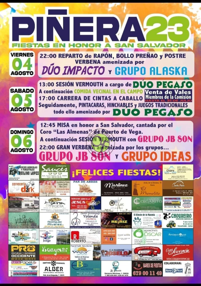 Fiestas de San Salvador 2023 en Piñera