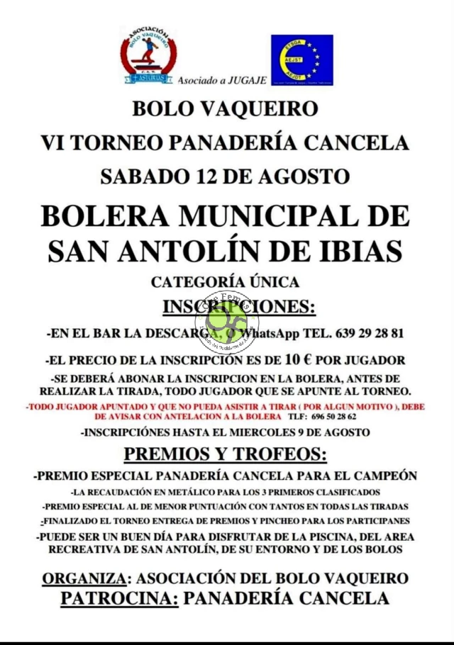 VI Torneo Panadería Cancela de Bolo Vaqueiro 2023 en San Antolín de Ibias