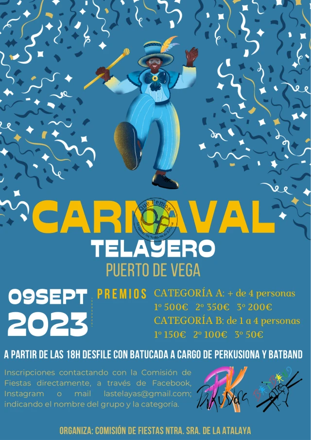Carnaval Telayero 2023 en Puerto de Vega