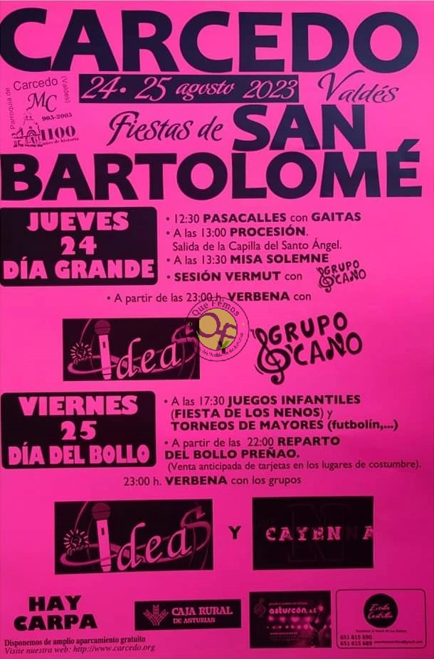 Fiestas de San Bartolomé 2023 en Carcedo