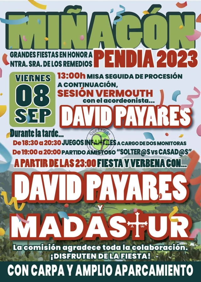 Fiesta de Nuestra Señora de los Remedios 2023 en Miñagón