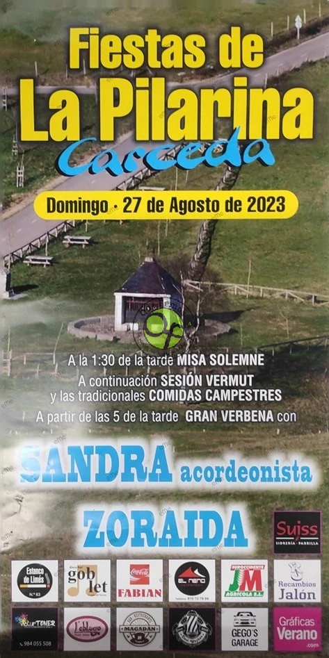 Fiestas de La Pilarina 2023 en Carceda