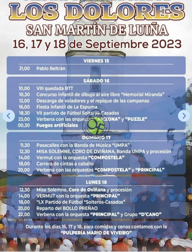 Fiestas de Los Dolores 2023 en San Martín de Luiña
