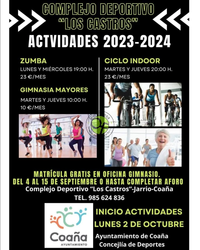 Matrícula abierta para las actividades del Complejo Los Castros: 2023-2024