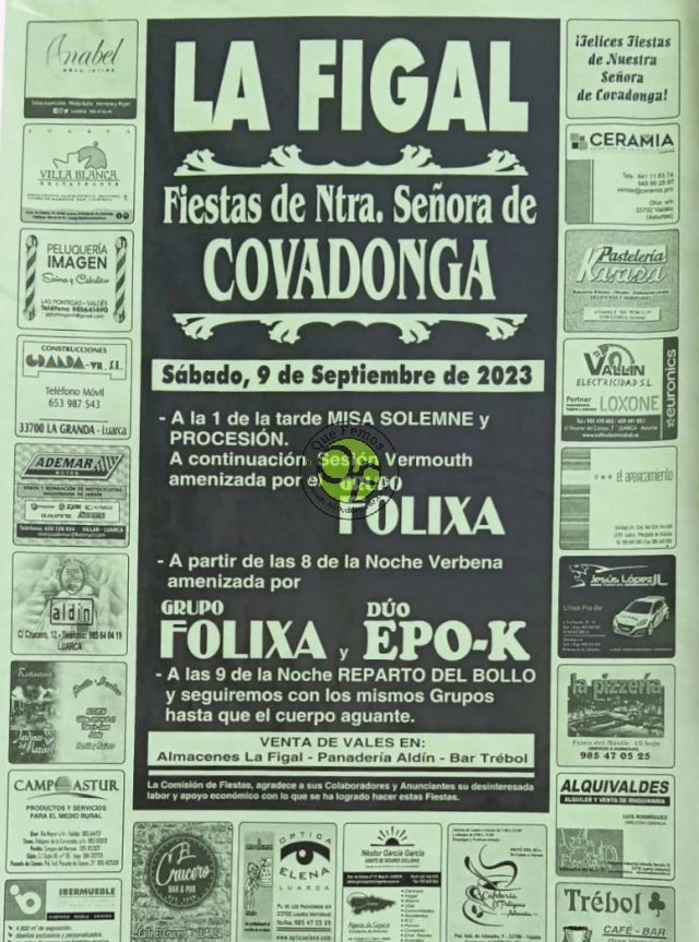 Fiestas de Nuestra Señora de Covadonga 2023 en La Figal