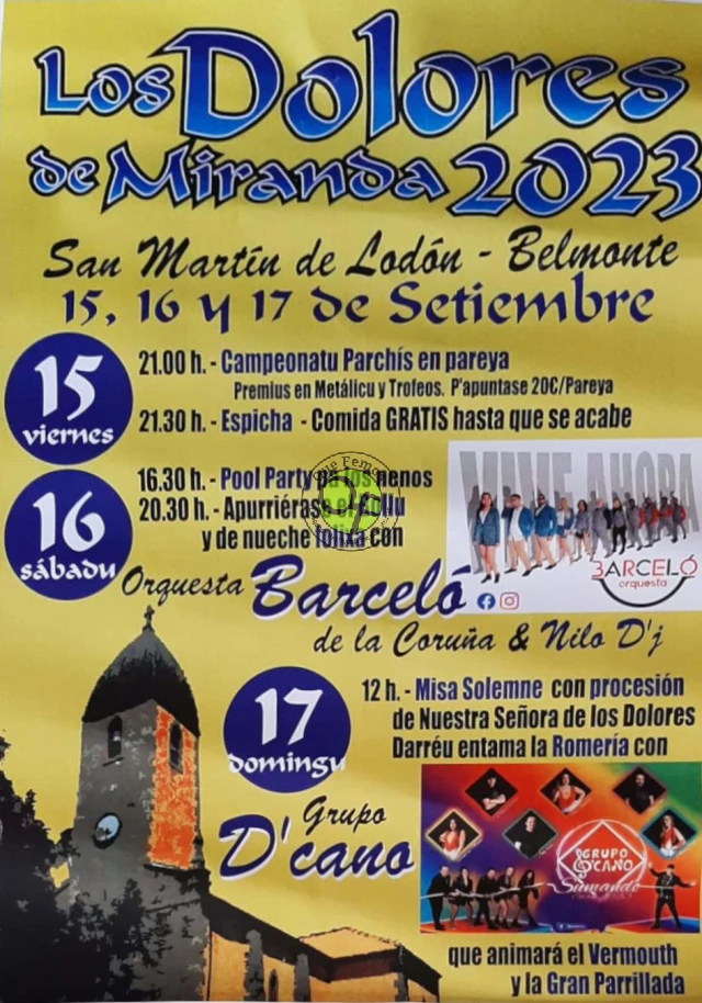 Fiestas de los Dolores de Miranda 2023 en San Martín de Lodón
