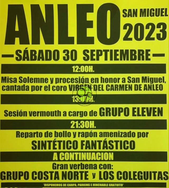 Fiestas de San Miguel 2023 en Anleo