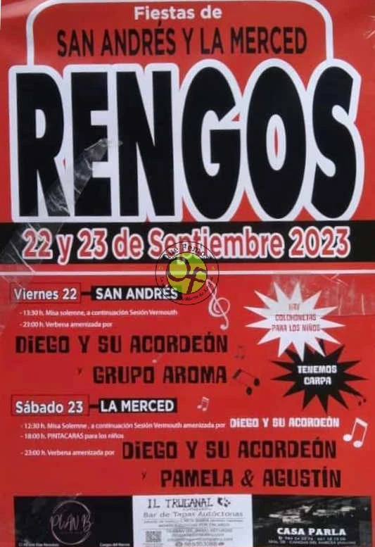 Fiestas de San Andrés y la Merced 2023 en Rengos