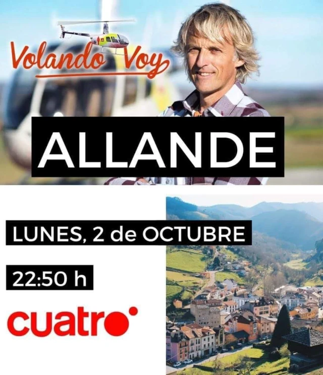 El próximo lunes, Allande será el gran protagonista del programa televisivo 
