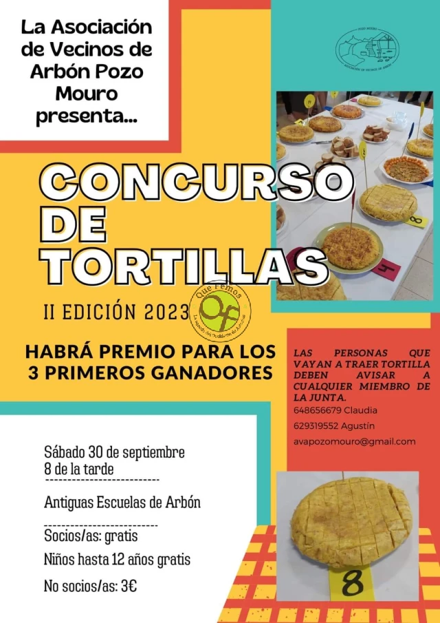 II Concurso de Tortillas 2023 en Arbón