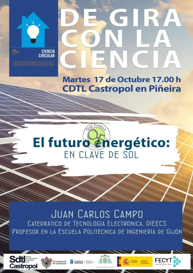 Conferencia sobre energía solar en el CDTL de Castropol en Piñeira
