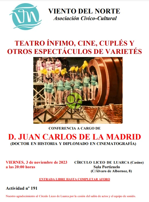 Conferencia de Juan Carlos de la Madrid en Luarca