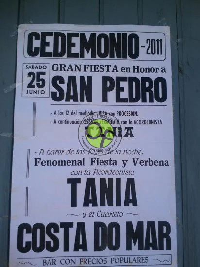 Fiestas de San Pedro en Cedemonio 2011
