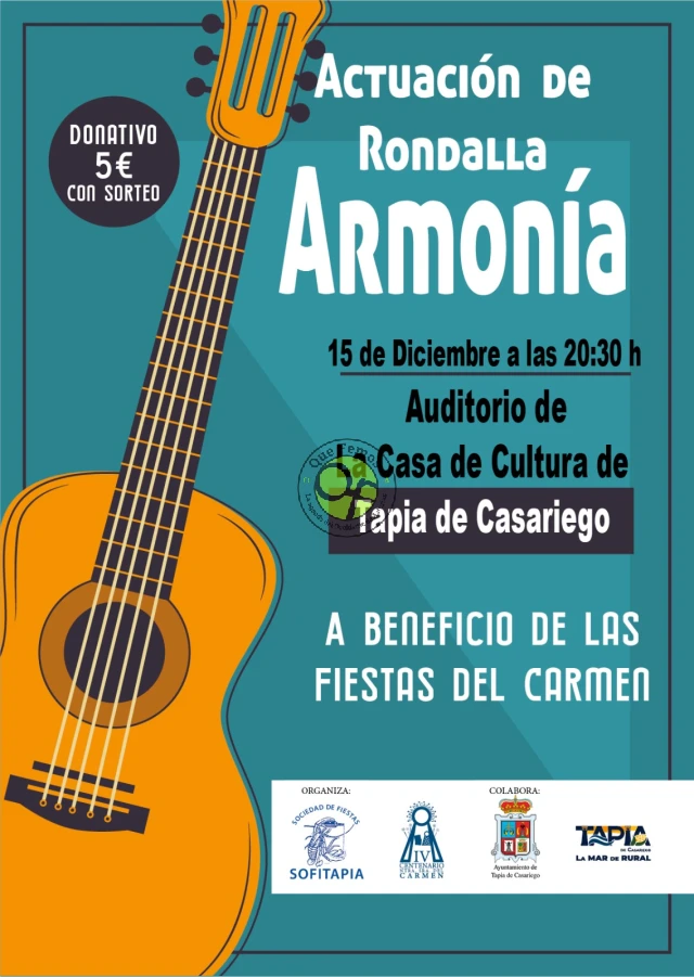 Rondalla Armonía ofrecerá un concierto en Tapia de Casariego