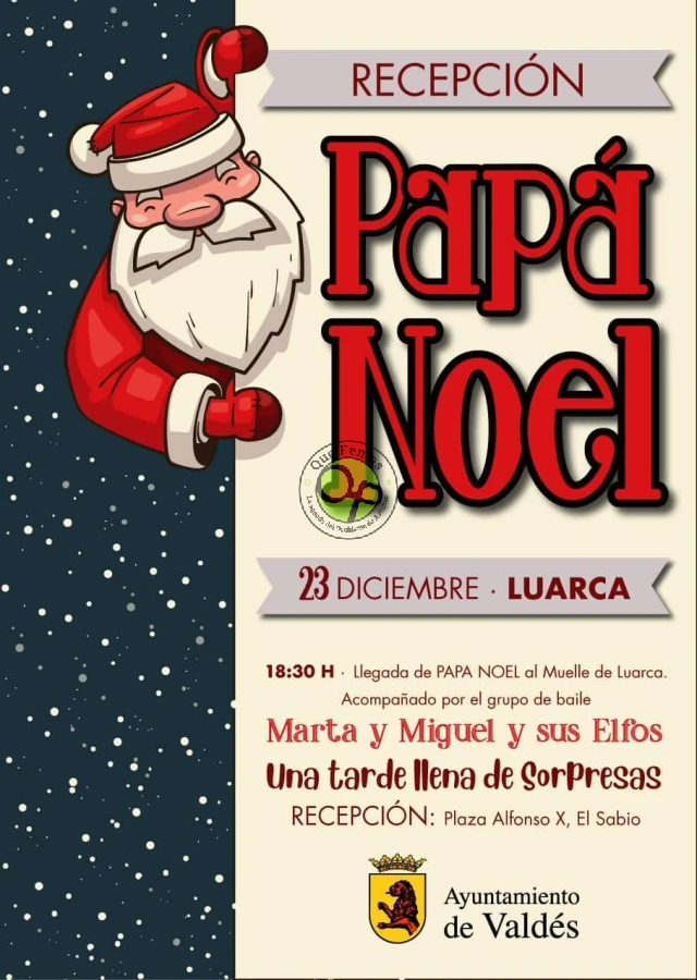 Papá Noel llega a Luarca