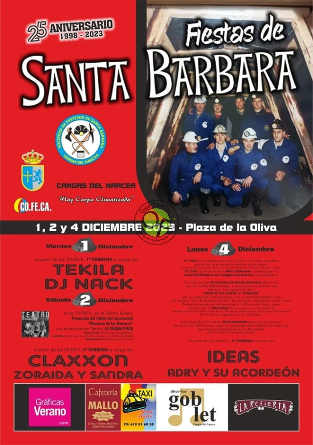 Fiestas de Santa Bárbara 2023 en Cangas del Narcea