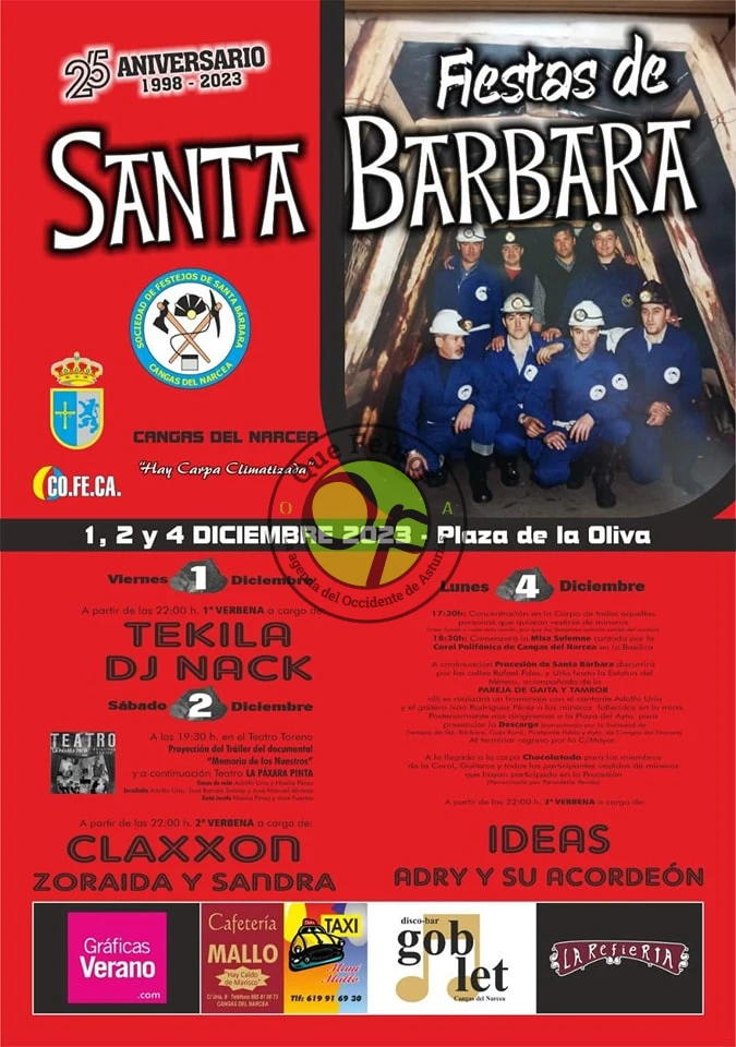 Fiestas de Santa Bárbara 2023 en Cangas del Narcea