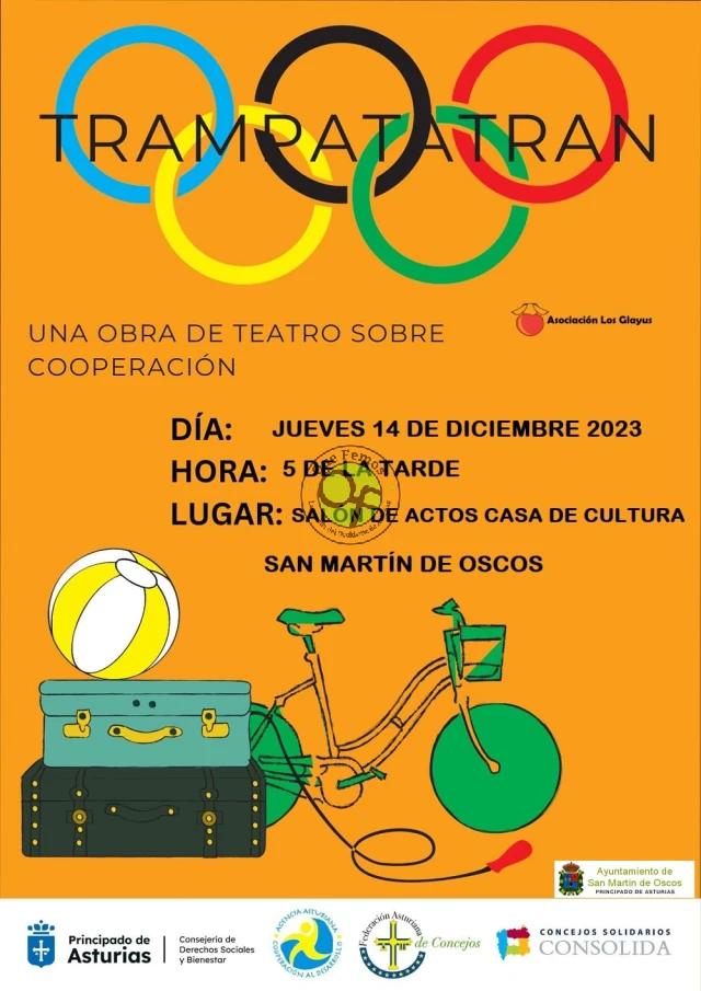 La Asociación Los Glayus lleva el teatro de cooperación a San Martín de Oscos