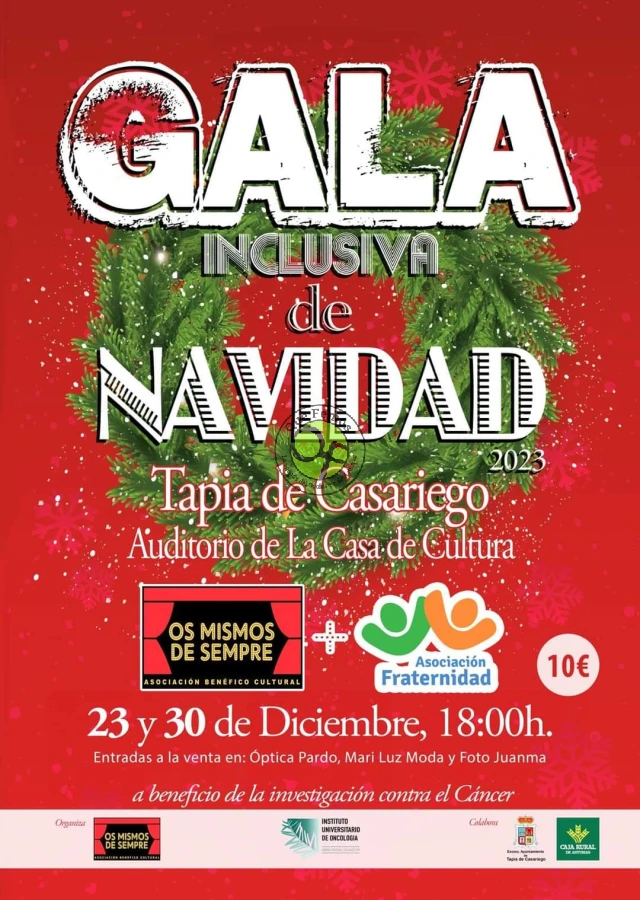 Gala Inclusiva de Navidad 2023 en Tapia