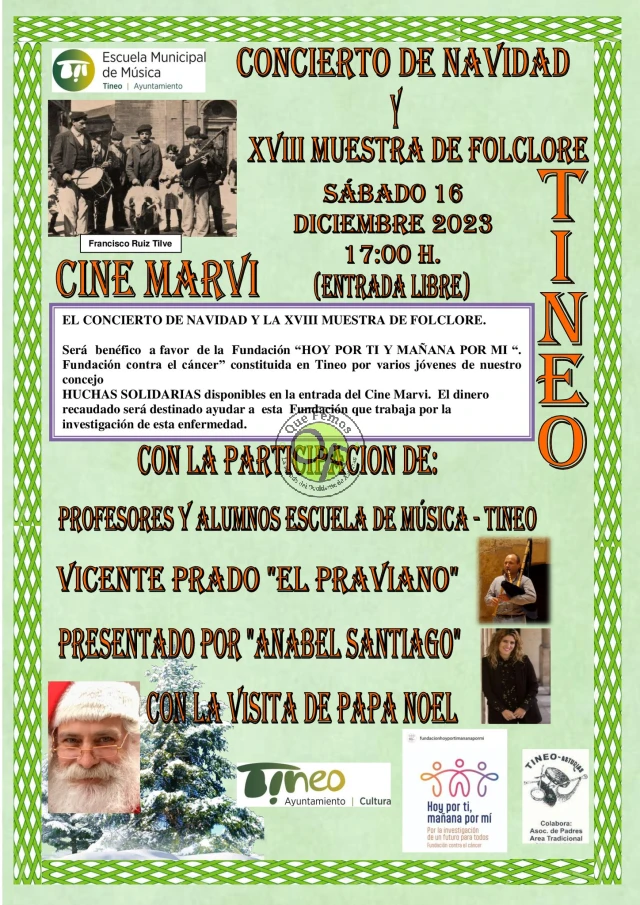 Tineo celebra este sábado su gran Concierto de Navidad y la XVIII Muestra de Folclore 2023