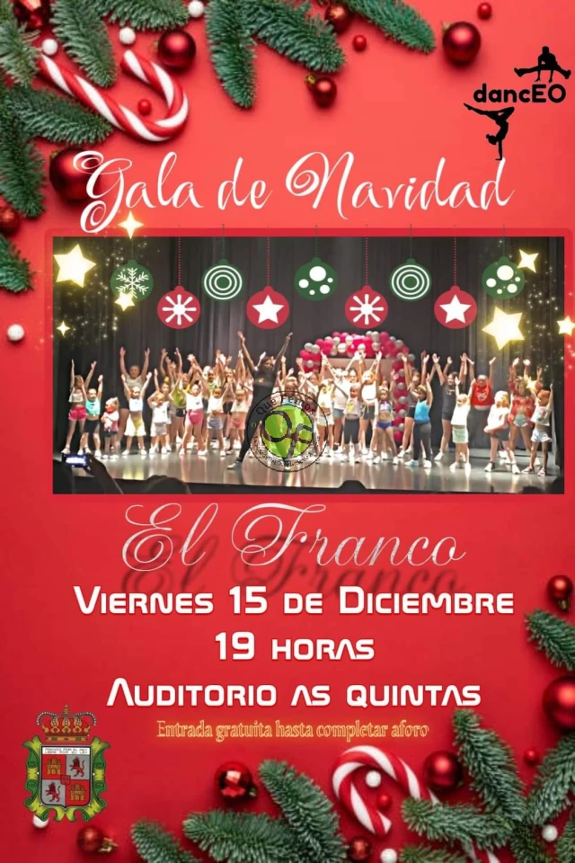 Gala de Navidad de los grupos de zumba kids de Danceo, en A Caridá