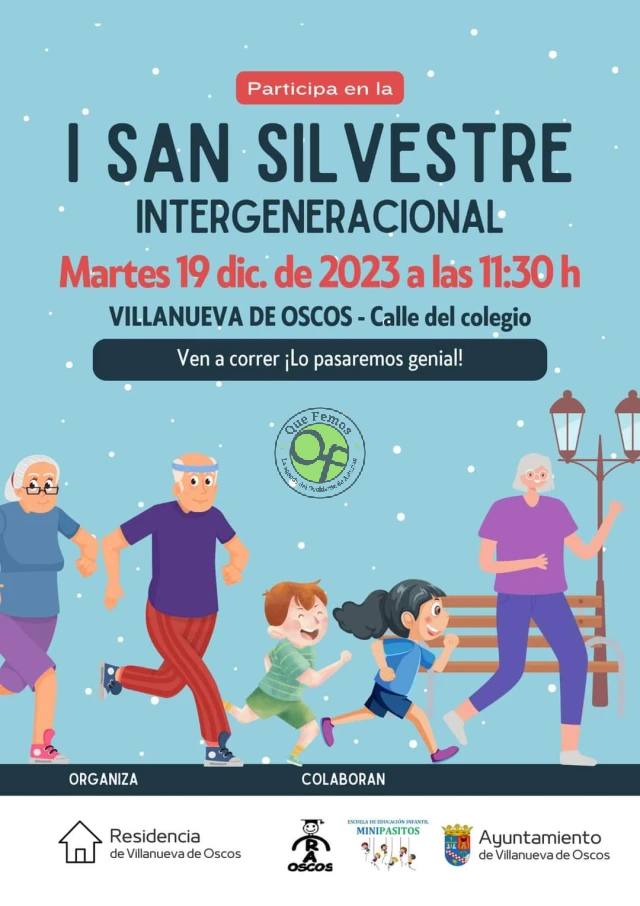 I San Silvestre Intergeneracional en Villanueva de Oscos 2023