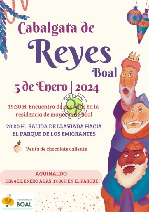 Cabalgata de Reyes 2024 en Boal