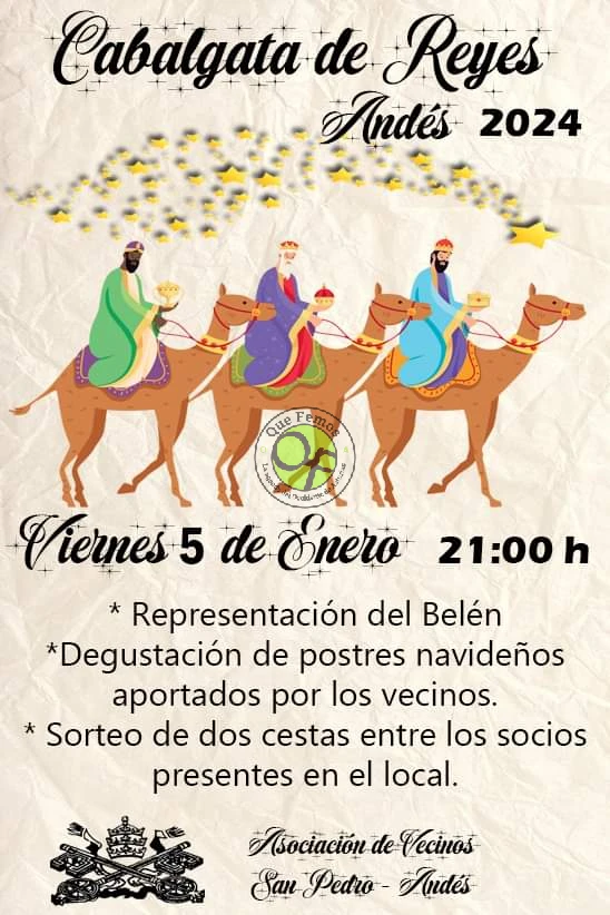 Cabalgata de los Reyes Magos 2024 en Andés