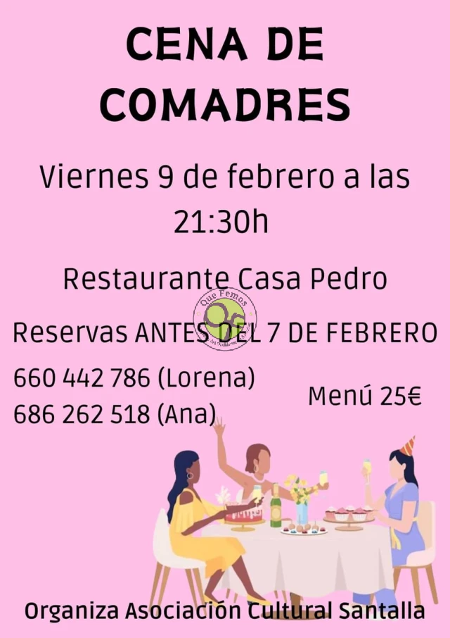 Cena de Comadres 2024 en Santalla de Oscos