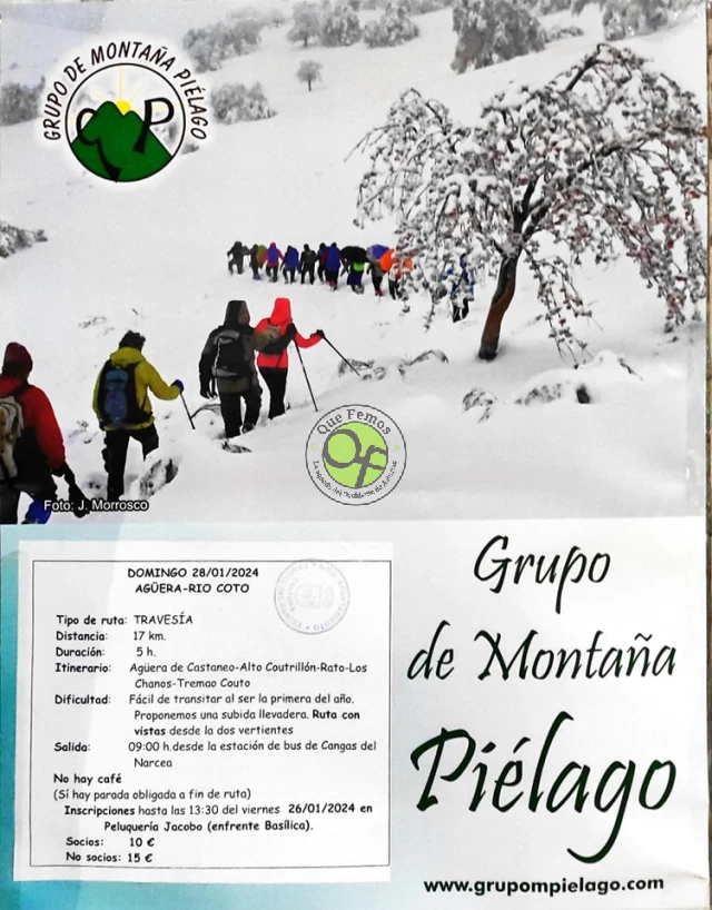 Grupo de Montaña Piélago: Ruta Agüera-Río Coto