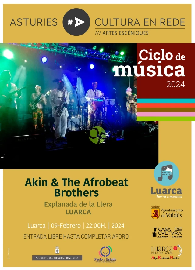 Akin & The Afrobeat Brothers protagonizan un concierto en Luarca