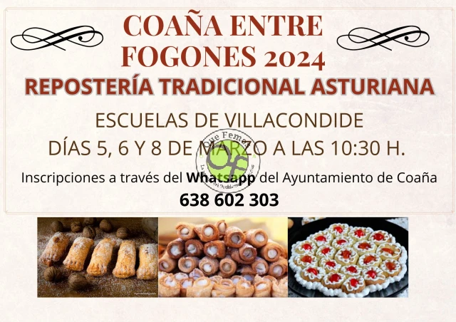 Coaña Entre Fogones: repostería tradicional asturiana