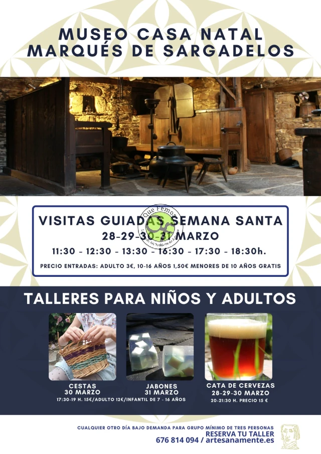 Visitas guiadas y talleres en el Museo Casa Natal Marqués de Sargadelos