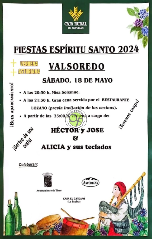 Fiestas del Espíritu Santo 2024 en Valsoredo