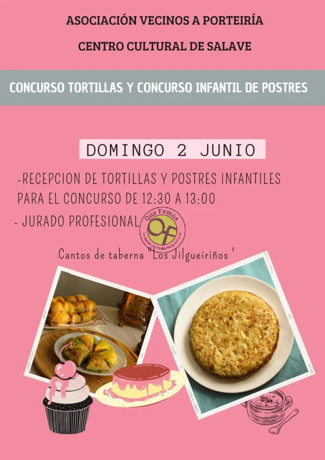  Concurso de Tortillas y Concurso Infantil de Postres en Salave