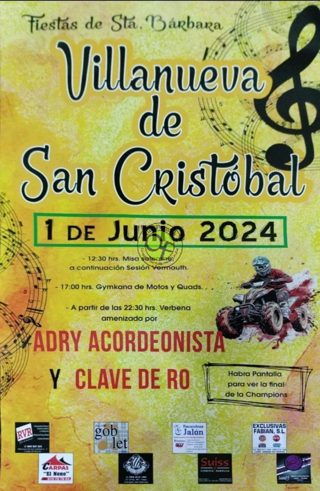 Fiestas de Santa Bárbara 2024 en Villanueva de San Cristóbal