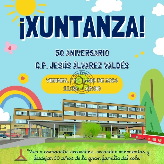 Xuntanza para celebrar el 50 aniversario del C.P. Jesús Álvarez Valdés