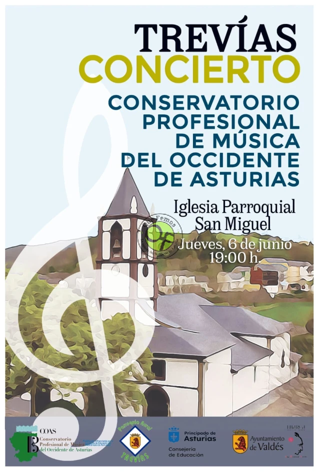 El Conservatorio de Música del Occidente ofrece un concierto en Trevías