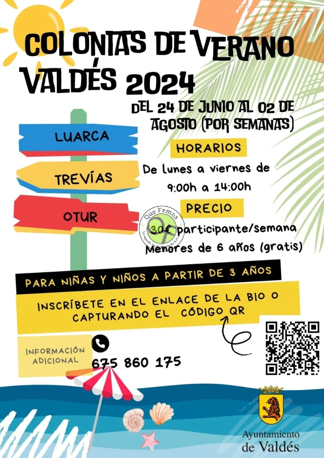 Colonias de Verano 2024 en Valdés