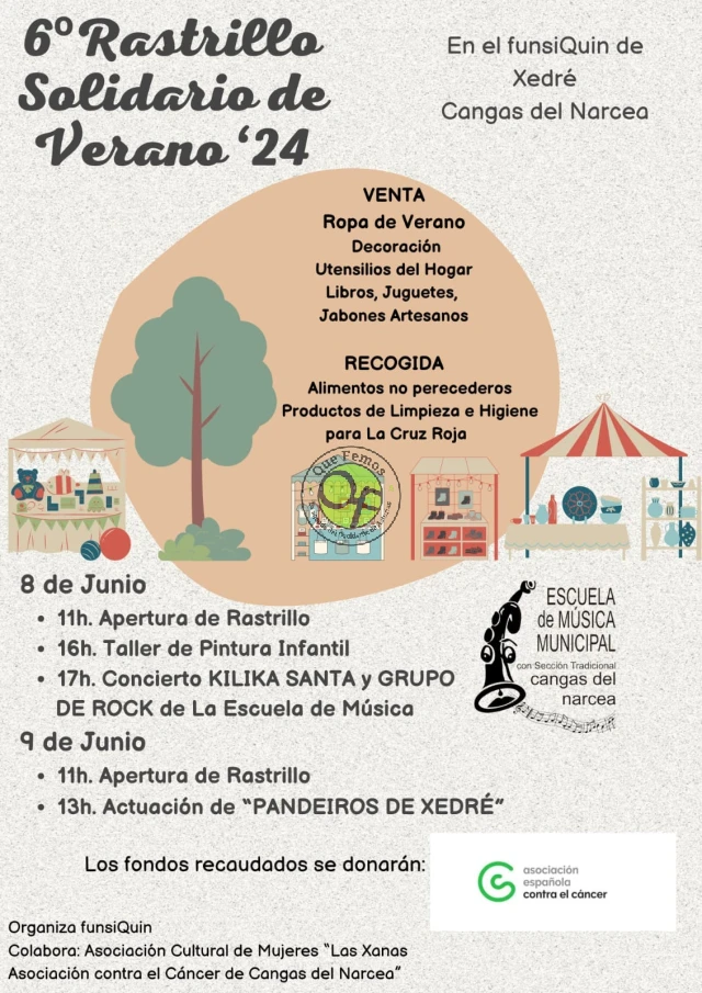 6º Rastrillo Solidario de Verano 2024 en Xedré