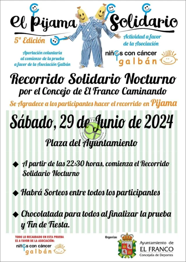 El Pijama Solidario 2024 en El Franco por Galbán
