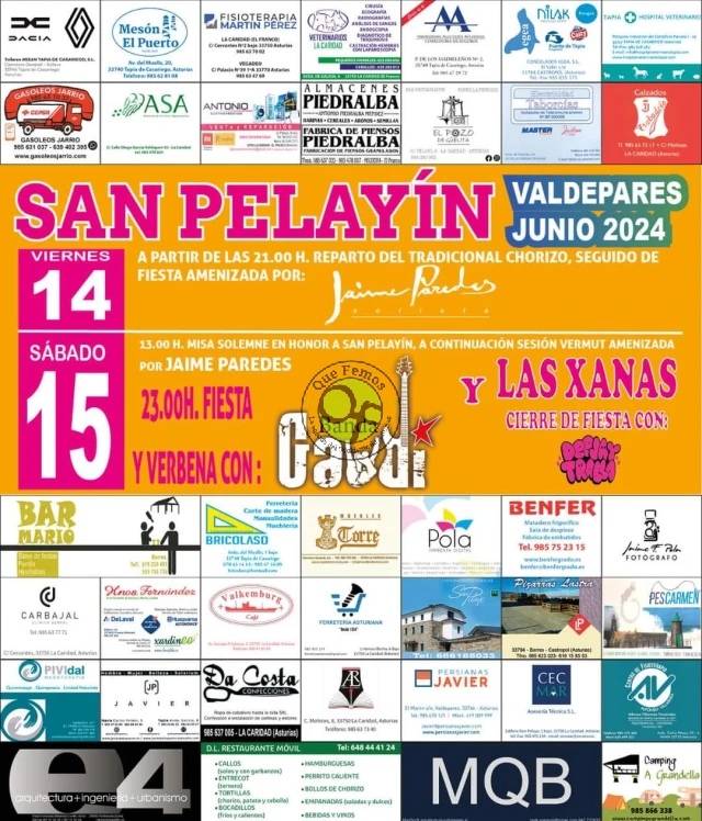 Fiestas de San Pelayín en Valdepares 2024