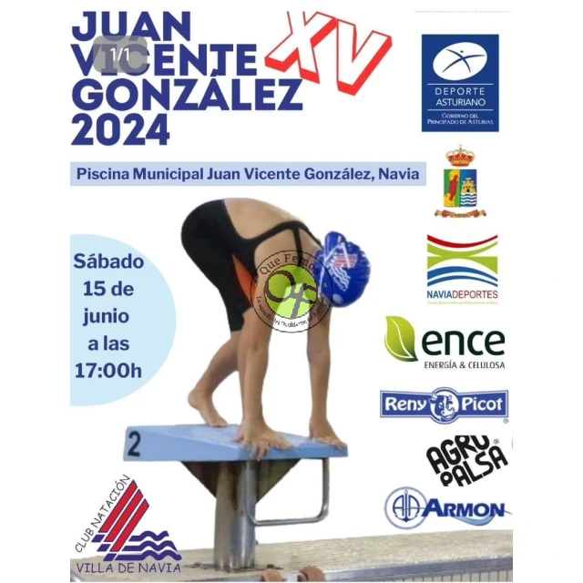 XV Memorial Juan Vicente González en la piscina de Navia